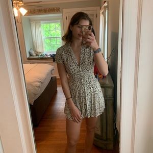 Forever 21 Floral Open Back Dress